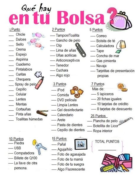 Juegos para baby shower divertidos y originales 2018 : Que hay en tu bolsa | Party in 2018 | Pinterest | Bridal ...