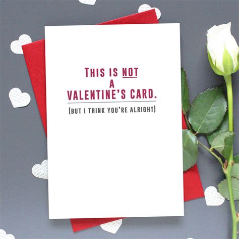 This Is Not A Valentines Card Card By Precious Little Plum