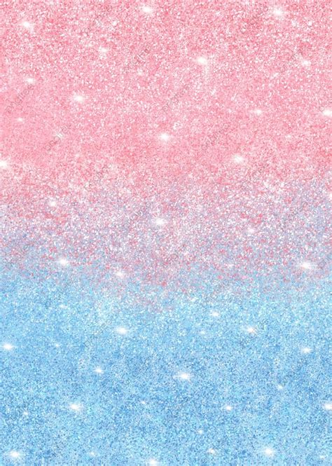 Pink And Blue Glitter Textured Background With White Dots On The Bottom