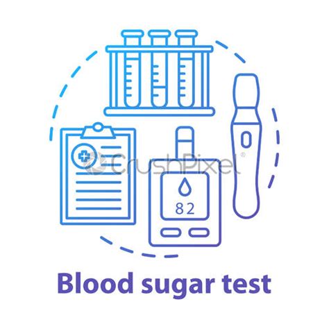 Bloedsuiker Testen Gadget Concept Pictogram Controle Glucose Niveau