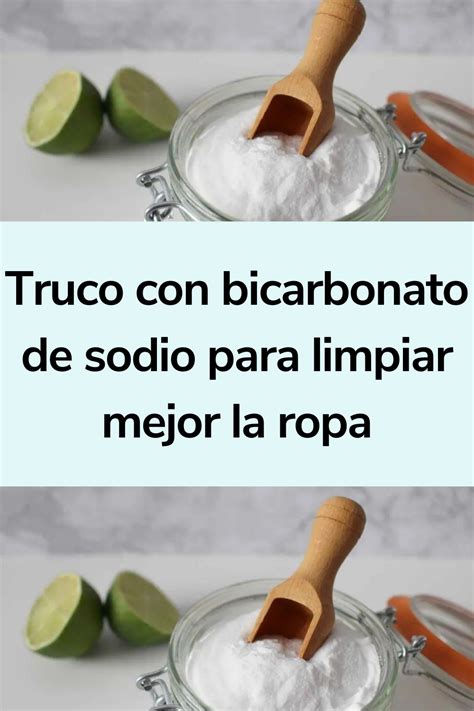 Truco Con Bicarbonato De Sodio Para Limpiar Mejor La Ropa Kefir