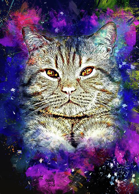 The Mystical Cat Digital Art By Wally Pink Fine Art America