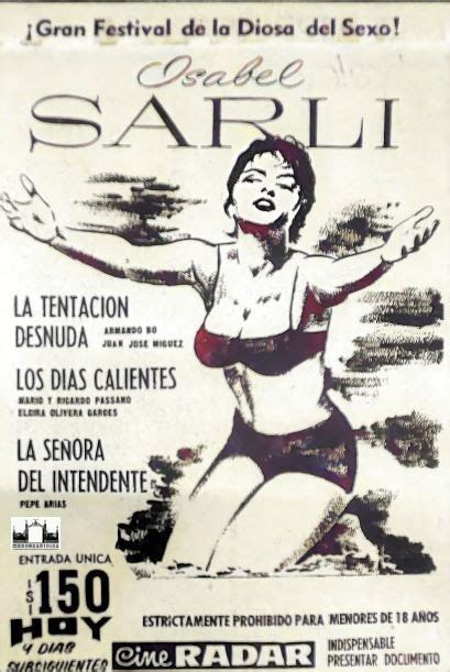 Gran Festival de la Diosa del Sexo Isabel Sarli Cine Radar Avenida San Martín Ciudad de