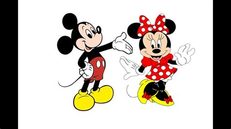 That is actually the principle objective in terms of full the net coloring that can stimulate your kid's thoughts in a optimistic and artistic manner. drawing and colouring mickey mouse and minnie mouse - YouTube
