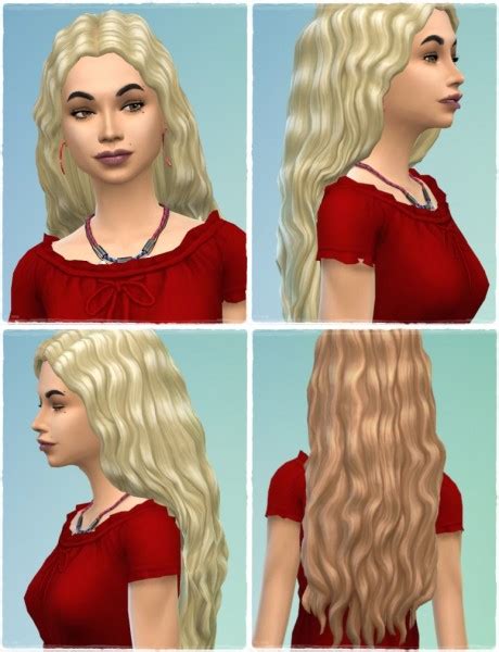 Birksches Sims Blog Majas Long Curls Hair Sims 4 Hairs