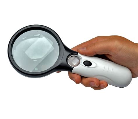 Magnifying Glass 3x 45x Led Illuminated Lightweight Handheld Magnifier