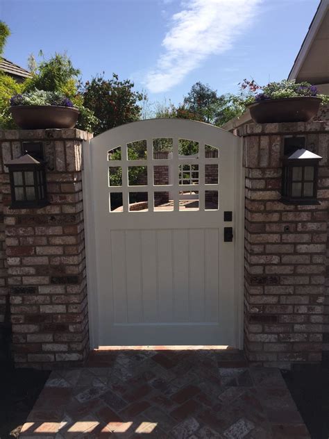 Custom Wood Gate With Decorative Wood Pickets By Garden Passages Wood