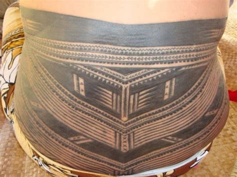 Flower Tattoo Lower Back Traditional Samoan Tattoo Design