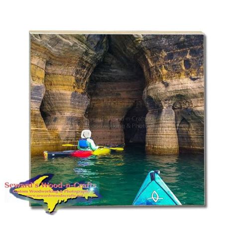 Michigan Coaster ~ Pictured Rocks Miners Caves Kayaking 1148 Sewards