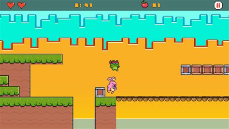 🕹️ Play Ninja Frog Adventure Game Free Online Pixelated Platforming