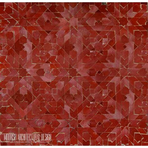 Red Moroccan Mosaic Tile Kitchen Bathroom Tile Ideas