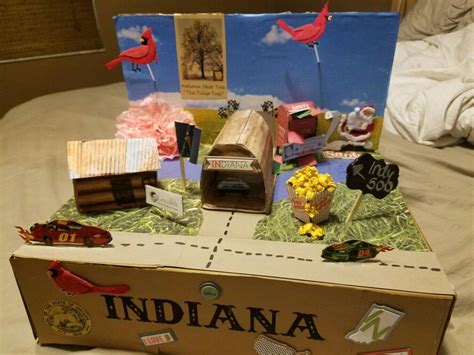 Indiana Shoebox Parade Float School Project Cajas De Cereales