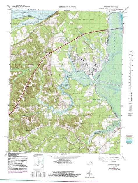 dahlgren topographic map 1 24 000 scale virginia