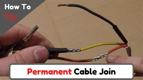 How To Permanently Join A Cable Youtube