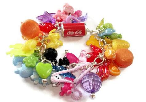 Gumball Charm Bracelet Coloured Plastic Charm Bracelet Charm