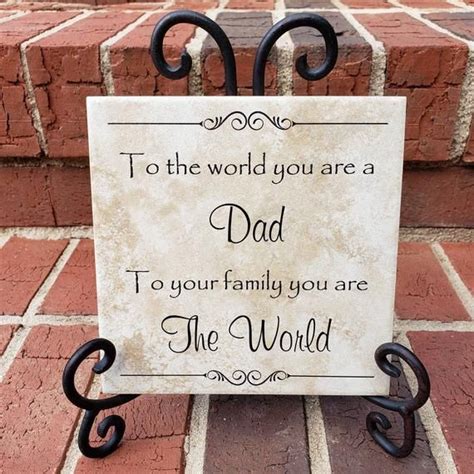 6x6 Thin Tile Plaque Fathers Day T Dad T Art Decor Etsy