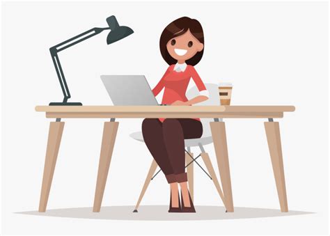 Woman At Work Working Woman Clipart Hd Png Download Kindpng