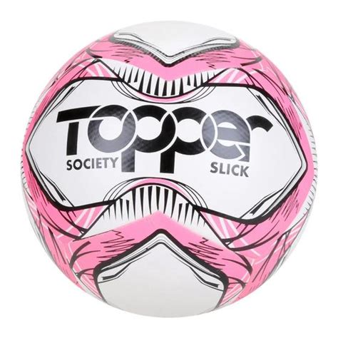 bola society topper slick ii rosa bola de futebol society magazine luiza