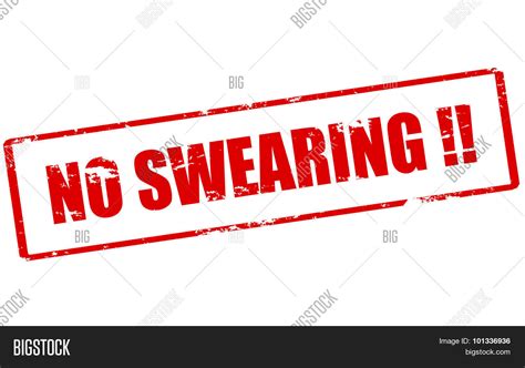 No Swearing Vector And Photo Free Trial Bigstock