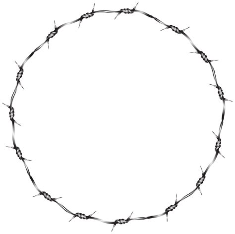 Barbed Wire Fence Clip Art Wire Round Border Transparent Clip Art