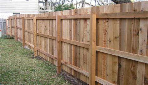 6 Foot Wood Privacy Fence All Cedar 3 Rail Sierra Fence Inc
