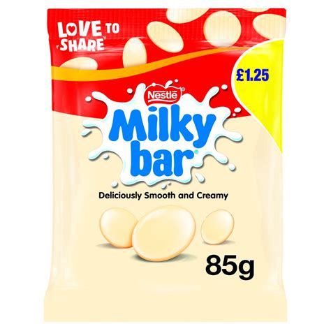 Milkybar Giant Buttons White Chocolate Sharing Bag 85g Pmp £125 Bb