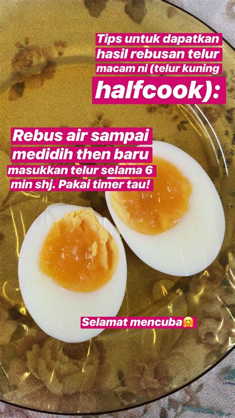 2 biji telur bersaiz medium, suhu bilik air. Cara Rebus Telur Kuning Separuh Masak - Aeinna Musa