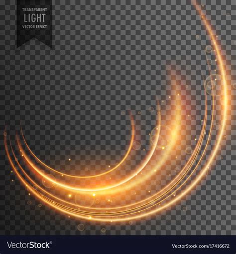Neon Light Streak Transparent Effect Background Vector Image