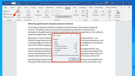 How To Get A Character Count In A Microsoft Word Document One Stop