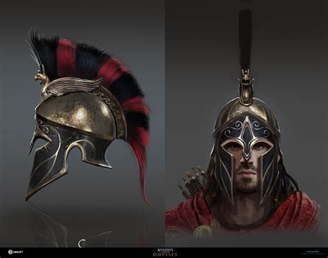 Artstation Assassin S Creed Odyssey Helmet Gabriel Blain Warrior