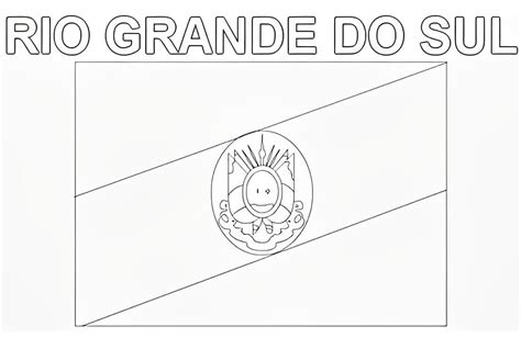 Desenhos De Bandeira Do Estado Do Rio Grande Do Sul Para Colorir E Imprimir Colorironline Com