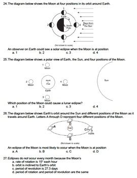 Worksheet - Tides and Eclipses *Editable* | TpT