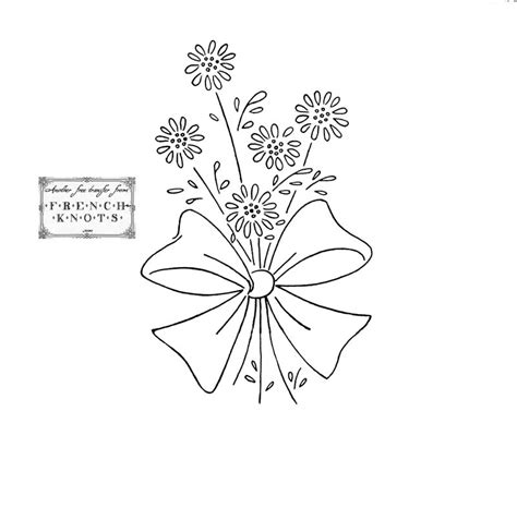 6 Best Images Of Free Printable Flower Embroidery Patterns Flower