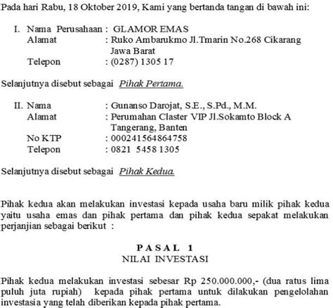 Contoh Surat Tidak Perpanjangan Kontrak Kerjasama Antar Perusahaan