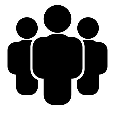 Bimetrical Icon Team Black Three People Icon Red Clip Art Library