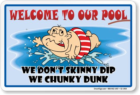 Do Not Skinny Dip Funny Pool Sign Sku S2 1464