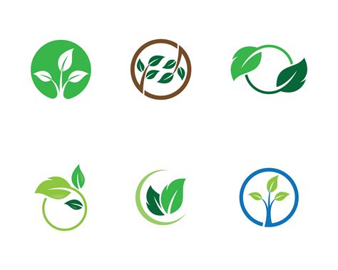 Circular Green Ecology Logo Set 1236227 Vector Art At Vecteezy