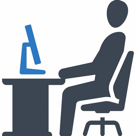 Desk Office Working Workplace Icon Download On Iconfinder