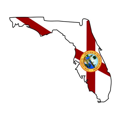 State Of Florida Decal Shape Of Florida Sticker Great Seal Etsy Canada