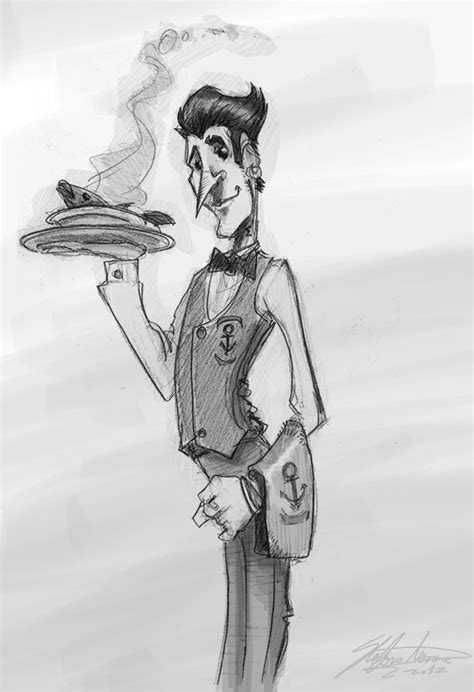 Waiter Sketch At Explore Collection Of Waiter Sketch