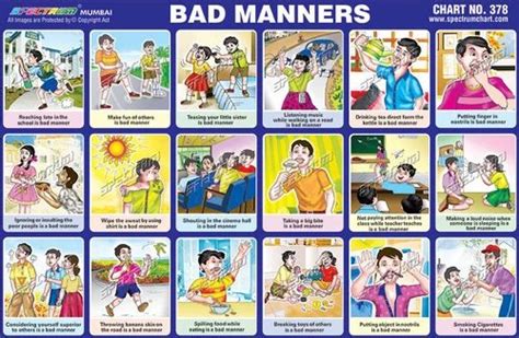 Bad Manners Chart At Rs 10piece Sewri West Mumbai Id 9402529862