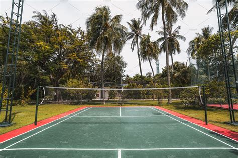 Map and directions to the location with picture. Outdoor, badminton court | High-Quality Sports Stock ...