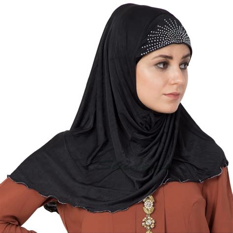 Instant Hijab Online Black Color Hijab At