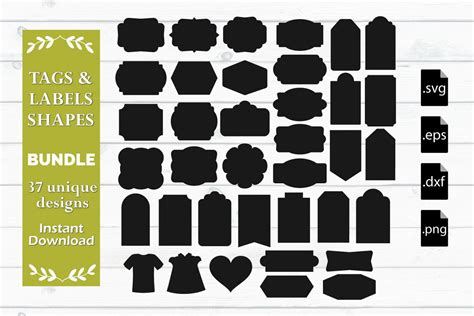 Gift Tags Svg Bundlelabel Shapes Svgtag Cut Files For Etsy My Xxx Hot Girl