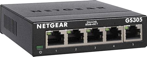 Netgear 5 Port Soho Ethernet Unmanaged Switches Black