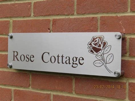 House Sign With Motif Quality Stainless Steel Signs By C3 Signs