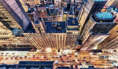 High Angle View Of New York Skyscrapers Stock Image Colourbox