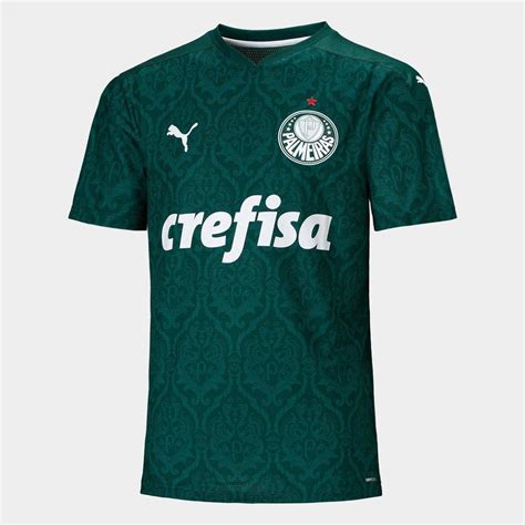 Camisa Palmeiras I 2021 Sn° Torcedor Puma Masculina Verde Netshoes