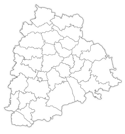 Telangana Political Map Without Names