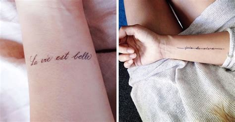 14 Tatuajes Con Frases En Francés Para Llenar De Tinta Tu Piel Frases